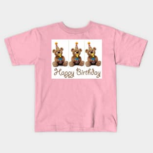 Birthday Bears Kids T-Shirt